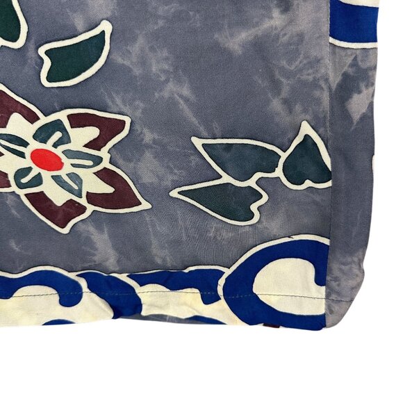 Vtg  Java Lava Shirt Mens L Short Sleeve Hawaiian Floral & Wave Print 100% Rayon - Picture 3 of 8